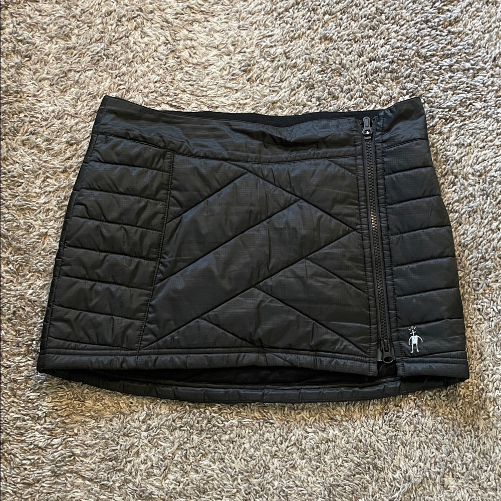 Smartwool Black Quilted Mini Skirt